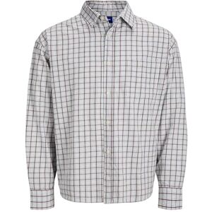 JACK & JONES Jormeadows Oversized Check Shirt Ls, Djup mahogny, M JACK & JONES Jormeadows Oversized Check Shirt Ls, Djup mahogny, M