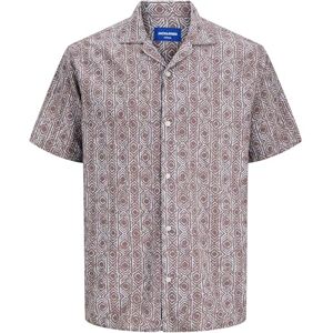 JACK & JONES Jorseersucker AOP skjorta Ss, Djup mullvaden, S JACK & JONES Jorseersucker AOP skjorta Ss, Djup mullvaden, S