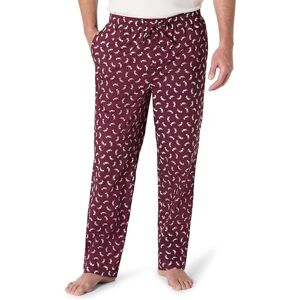 Amazon Essentials Men's Vävd pyjamasbyxa rak passform, Vinröd Puffin, XS Amazon Essentials Men's Vävd pyjamasbyxa rak passform, Vinröd Puffin, XS