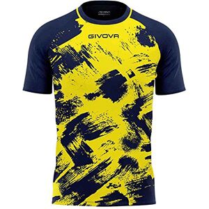 Givova Unisex skjorta konst interlock M/C T, Gul/blå, XXL Givova Unisex skjorta konst interlock M/C T, Gul/blå, XXL