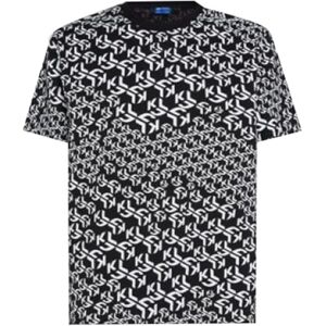 KARL LAGERFELD JEANS , Herr, Vanlig Kortärm Monogram Logo T-Shirt, Vanlig Fit, Flerfärg, L KARL LAGERFELD JEANS , Herr, Vanlig Kortärm Monogram Logo T-Shirt, Vanlig Fit, Flerfärg, L