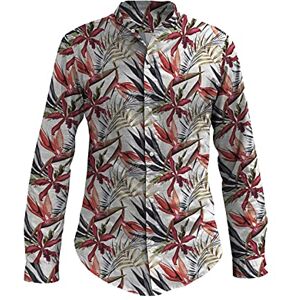 Kiosa by Matteo Bosio Unisex, koreansk skjorta av bomull krage Correana, Copacaba, 44 Kiosa by Matteo Bosio Unisex, koreansk skjorta av bomull krage Correana, Copacaba, 44