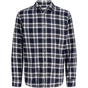 JACK & JONES Jjedover Check Shirt Ls Sn, marinblå blazer, XS JACK & JONES Jjedover Check Shirt Ls Sn, marinblå blazer, XS
