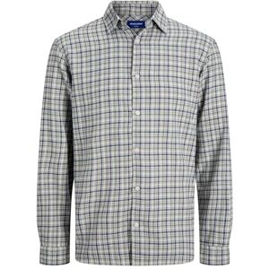 JACK & JONES Jorjoshua Flannel Check Shirt Ls Ln, Skyway, L JACK & JONES Jorjoshua Flannel Check Shirt Ls Ln, Skyway, L