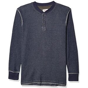 Wrangler Authentics långärmad våffla Henley för män, Humör Indigo, XL Wrangler Authentics långärmad våffla Henley för män, Humör Indigo, XL