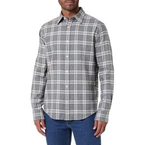 GANT REG Flannel Melange Check Shirt, GRÅ, M GANT REG Flannel Melange Check Shirt, GRÅ, M