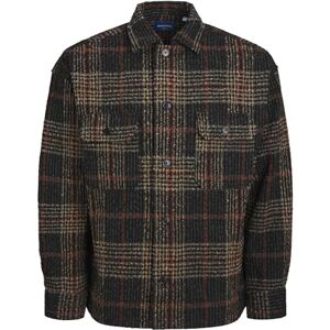 JACK & JONES JACK&JONES JORROXBURY Boucle Overshirt LS, svart, S JACK & JONES JACK&JONES JORROXBURY Boucle Overshirt LS, svart, S