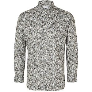 SELECTED HOMME SLHSLIMSOHO-Ethan AOP-skjorta LS NOOS, Ljus vit/ape: medium Aop, M SELECTED HOMME SLHSLIMSOHO-Ethan AOP-skjorta LS NOOS, Ljus vit/ape: medium Aop, M