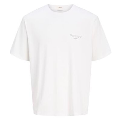 JACK & JONES Joralmeria World Tee Ss Crew Neck, Ljus vit, XL JACK & JONES Joralmeria World Tee Ss Crew Neck, Ljus vit, XL