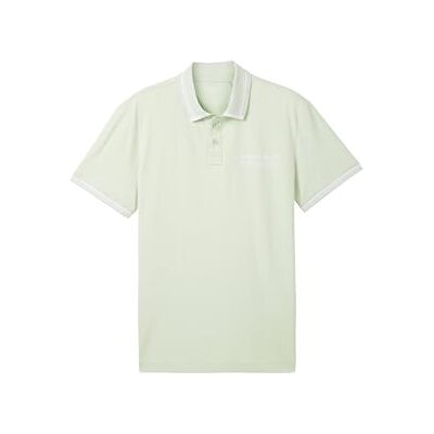 TOM TAILOR pikétröja för män, 35169 Tender Sea Green, M TOM TAILOR pikétröja för män, 35169 Tender Sea Green, M