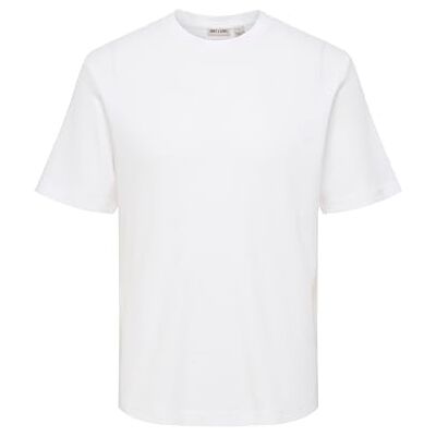 Only & Sons Onstobie Reg Ss Tee, Ljus vit, XXL Only & Sons Onstobie Reg Ss Tee, Ljus vit, XXL