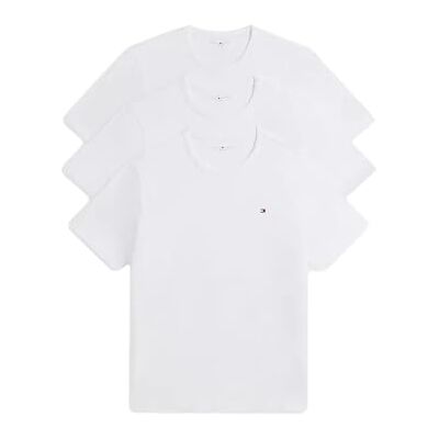 Tommy Hilfiger herr 3P Ss Tee UM0UM03870 S/S t-shirt, vit (vit/vit), XXL Tommy Hilfiger herr 3P Ss Tee UM0UM03870 S/S t-shirt, vit (vit/vit), XXL