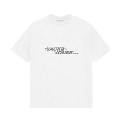 JACK & JONES Jcotarmac Print Tee Ss Crew Neck Fst, Ljus vit, M JACK & JONES Jcotarmac Print Tee Ss Crew Neck Fst, Ljus vit, M