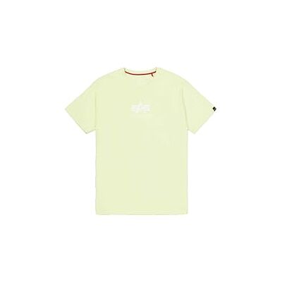 Alpha Industries Basic T ML för män, Arctic Lime, S Alpha Industries Basic T ML för män, Arctic Lime, S