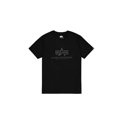 Alpha Industries Basic T Carbon T-Shirt För Män Black/Black Alpha Industries Basic T Carbon T-Shirt För Män Black/Black