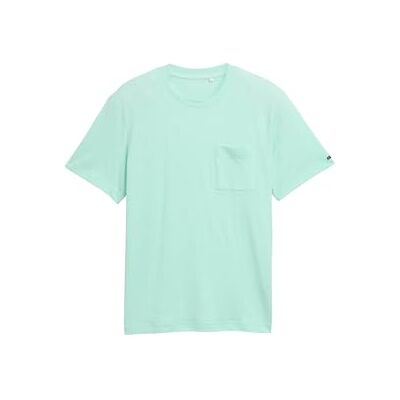 TOM TAILOR herr-t-shirt med bröstficka, 37309 – Mint Green White injected, XXL TOM TAILOR herr-t-shirt med bröstficka, 37309 – Mint Green White injected, XXL