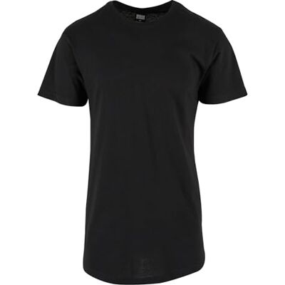 Urban Classics Formad lång T-shirt för män, Svart (svart 7), XL Urban Classics Formad lång T-shirt för män, Svart (svart 7), XL