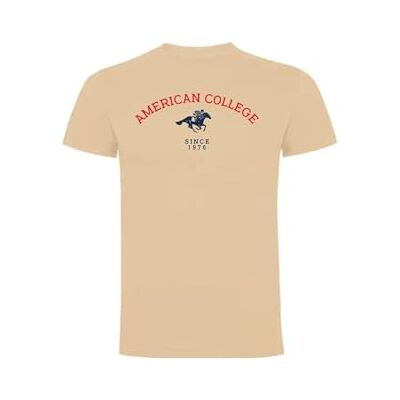 AMERICAN COLLEGE USA Tröja tröja med tryck varma kläder blandade herr och dam casual modell ACSZW3 beige 16 år, Beige färg, XL AMERICAN COLLEGE USA Tröja tröja med tryck varma kläder blandade herr och dam casual modell ACSZW3 beige 16 år, Beige färg, XL