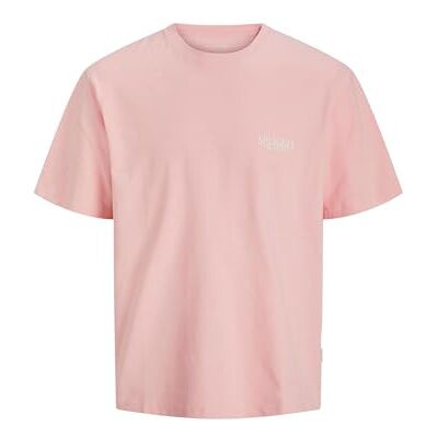 JACK & JONES herr Jorhydra Photo Tee Ss Crew Neck, Tickled rosa, L JACK & JONES herr Jorhydra Photo Tee Ss Crew Neck, Tickled rosa, L