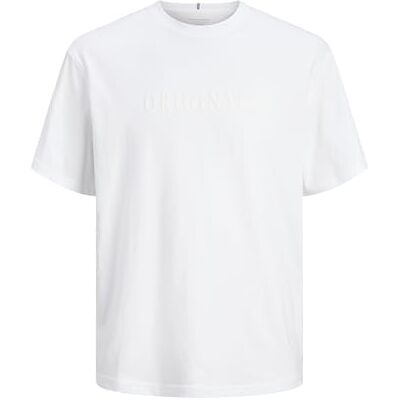 JACK & JONES Jorfrederiksberg Noos T-shirt med rund hals, skarp vit, XS herr, Briljant vit., XS JACK & JONES Jorfrederiksberg Noos T-shirt med rund hals, skarp vit, XS herr, Briljant vit., XS
