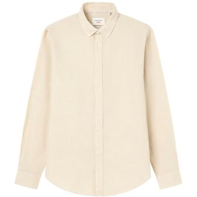 Springfield Linne Basic European Flax-skjorta för män, Standard beige, L Springfield Linne Basic European Flax-skjorta för män, Standard beige, L