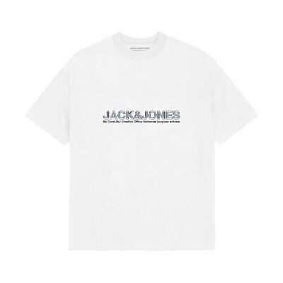 JACK & JONES Jcodynamic branding Tee Ss Crew Neck Fst, Ljus vit, M JACK & JONES Jcodynamic branding Tee Ss Crew Neck Fst, Ljus vit, M