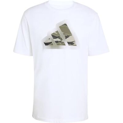 adidas Mezczyzni CAMO MODERN LOGO GRAPHIC T-SHIRT, white, S Tall adidas Mezczyzni CAMO MODERN LOGO GRAPHIC T-SHIRT, white, S Tall
