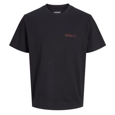 JACK & JONES Jorretiro Back Tee Ss Crew Neck Se Pls, svart, 3XL JACK & JONES Jorretiro Back Tee Ss Crew Neck Se Pls, svart, 3XL