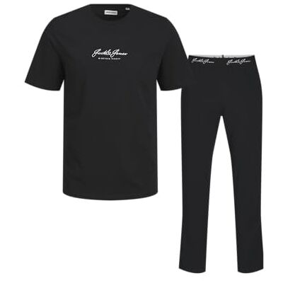 JACK & JONES Jacclyde Ss Tee and Pants Giftbox, svart, XL JACK & JONES Jacclyde Ss Tee and Pants Giftbox, svart, XL