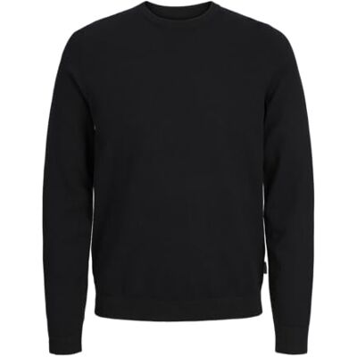 JJ REBEL JREBCALLUM Knit Crew Neck NOOS, svart, XXL JJ REBEL JREBCALLUM Knit Crew Neck NOOS, svart, XXL