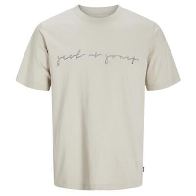 JACK & JONES Jprblacarter Ss Tee, Silverfoder, XS JACK & JONES Jprblacarter Ss Tee, Silverfoder, XS