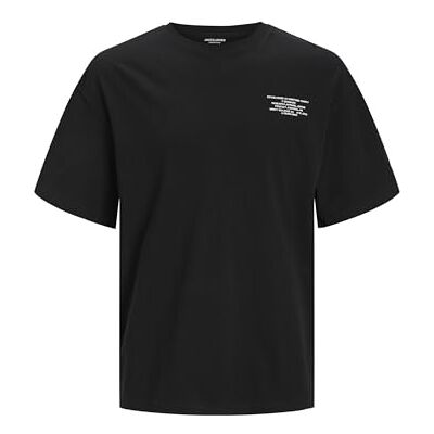 JACK & JONES Jjeriley Tee Crew Neck Sn, svart, M JACK & JONES Jjeriley Tee Crew Neck Sn, svart, M