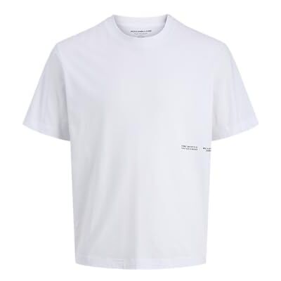 JACK & JONES Jcostance Graphic Tee Ss Crew Neck, Ljus vit, XL JACK & JONES Jcostance Graphic Tee Ss Crew Neck, Ljus vit, XL