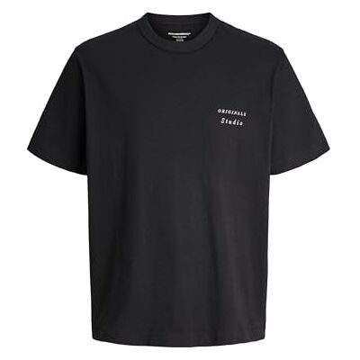 JACK & JONES Jorgramercy Monoback Tee Ss Crew N Pls – plus size, svart, 5XL JACK & JONES Jorgramercy Monoback Tee Ss Crew N Pls – plus size, svart, 5XL