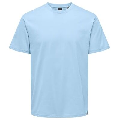 Only & Sons Onsmax Life Ss Stitch Tee Noos, Cerulean, XXL Only & Sons Onsmax Life Ss Stitch Tee Noos, Cerulean, XXL