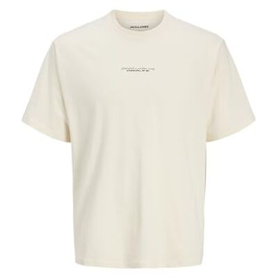 JACK & JONES Jjrikkie Tee Ss Crew Neck, Antik vit, S JACK & JONES Jjrikkie Tee Ss Crew Neck, Antik vit, S