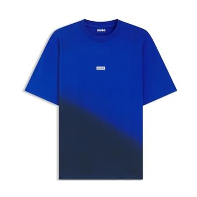 HUGO T-shirt för män, Öppen blå 493, XXL HUGO T-shirt för män, Öppen blå 493, XXL