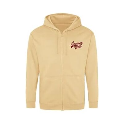 AMERICAN COLLEGE USA Tröja tröja med tryck varma kläder blandade män och kvinnor casual modell ACSZW1 beige XL, Beige färg, XL AMERICAN COLLEGE USA Tröja tröja med tryck varma kläder blandade män och kvinnor casual modell ACSZW1 beige XL, Beige färg, XL