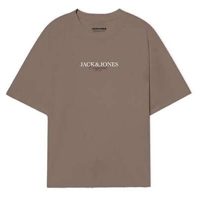 JACK & JONES Jorbillyburg Tee Ss Crew Neck FST, mocha meringue, M JACK & JONES Jorbillyburg Tee Ss Crew Neck FST, mocha meringue, M