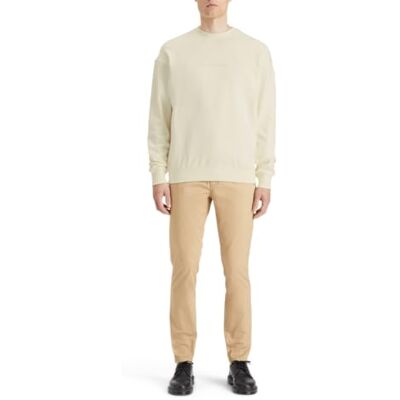Scotch & Soda Mäns Core – logo front brösttröja sweatshirt, Vit, XL Scotch & Soda Mäns Core – logo front brösttröja sweatshirt, Vit, XL