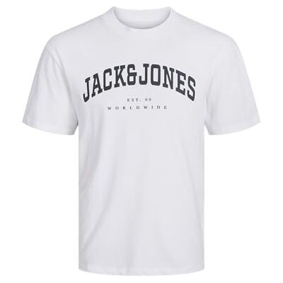 JACK & JONES JACK&JONES JJECALEB Varsity Tee SS O-Neck NOOS, Vit, S JACK & JONES JACK&JONES JJECALEB Varsity Tee SS O-Neck NOOS, Vit, S