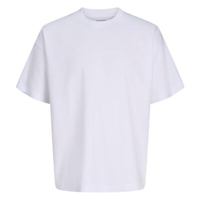 JACK & JONES Jjebarron tee SS O-Neck Noos, vit, XS herr JACK & JONES Jjebarron tee SS O-Neck Noos, vit, XS herr