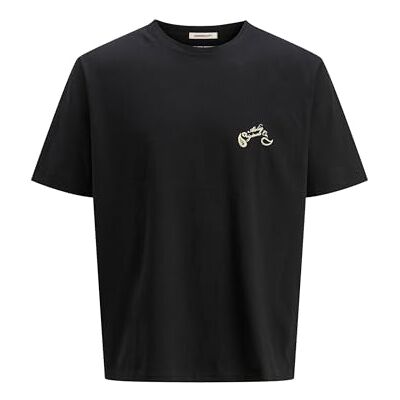 JACK & JONES Jorbellagio Back Tee Ss Crew Neck, svart, L JACK & JONES Jorbellagio Back Tee Ss Crew Neck, svart, L