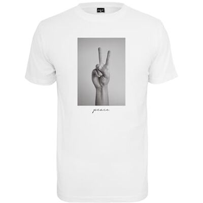 herr Peace Sign Tee, Vit, S herr Peace Sign Tee, Vit, S