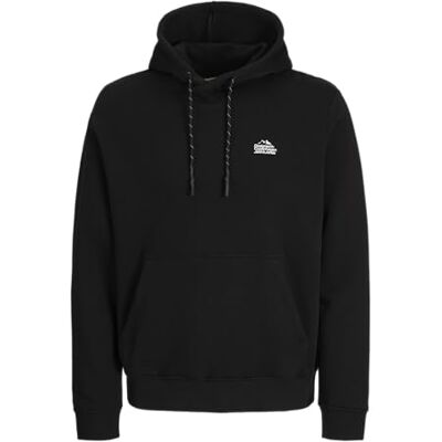 JACK & JONES Jcoflare Back Photo Print Sweat Hood, svart, M JACK & JONES Jcoflare Back Photo Print Sweat Hood, svart, M
