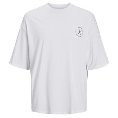 JACK & JONES Jjdragon Tee Ss Crew Neck, Vit, XL JACK & JONES Jjdragon Tee Ss Crew Neck, Vit, XL