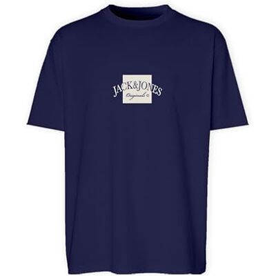 JACK & JONES Jorboston Tee Ss Crew Neck Fst, Ocean Cavern, L JACK & JONES Jorboston Tee Ss Crew Neck Fst, Ocean Cavern, L