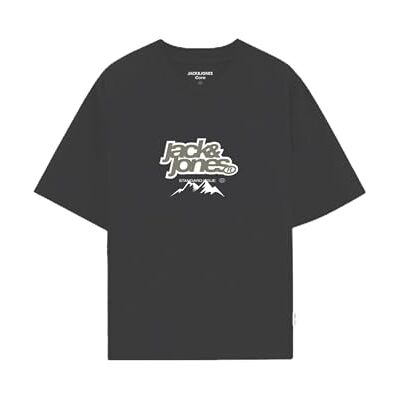 JACK & JONES Jcoflare Front Tee Ss Crew Neck FST, svart, L JACK & JONES Jcoflare Front Tee Ss Crew Neck FST, svart, L
