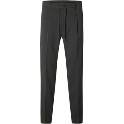 SELECTED HOMME SELECTED FEMME Slh190-Reg Tapered Leroy Pleat Pant Noos, Mörkgrå melange, XXL SELECTED HOMME SELECTED FEMME Slh190-Reg Tapered Leroy Pleat Pant Noos, Mörkgrå melange, XXL