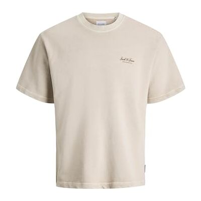JACK & JONES Jjearchive tvättad sweat Ss Sn, Moonbeam, M JACK & JONES Jjearchive tvättad sweat Ss Sn, Moonbeam, M